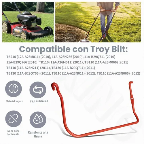 Vista 3 de Mango de control de cuchilla de cortacésped 747-05214D compatible con MTD, Troy Bilt, Craftsman, Yard Man para 11A-A26M011 (2010)