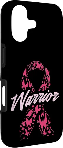Vista 3 de Breast Cancer Awareness Pink Ribbon Warrior Gift Case for iPhone 17