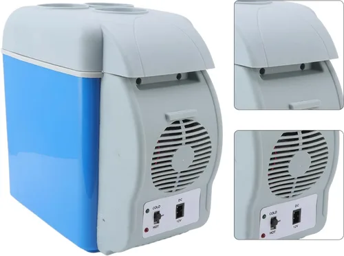 Vista 5 de Pssopp Enfriador eléctrico de 12 V CC, enfriador portátil de coche sin hielo, mini refrigerador portátil para viajes, camping, barco, vehículos