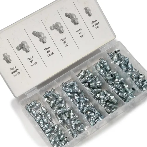 Vista 17 de NEIKO 50466A Juego de accesorios de grasa, 110 piezas, métrico, kit de accesorios de grasa zerk rectos y angulados, acero A3 con revestimiento