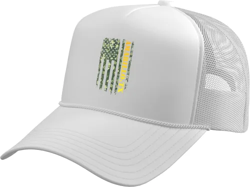 Vista 12 de Amarillo Texas Camouflage USA Flag Trucker Hat with Adjustable Mesh Back