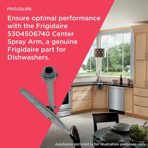 Vista 6 de Frigidaire 5304506740 Brazo de pulverización central para lavavajillas, color gris