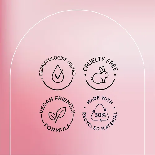 Vista 2 de Limpiador diario purificante Bioré Cuarzo Rosa + Carbón, limpiador facial libre de aceite energiza la piel, dermatológicamente probado y sin