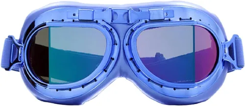 Vista 42 de CRG Sports Gafas de motocicleta estilo aviador, piloto, crucero, scooter, gafas de motocross para hombre, mujer, adulto