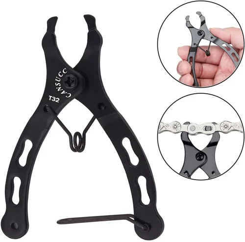 Vista 3 de Kit de herramientas de reparación de cadena de bicicleta con 5 pares de eslabones rápidos para cadena de 10 velocidades Saipe Bike Chain Link Tool