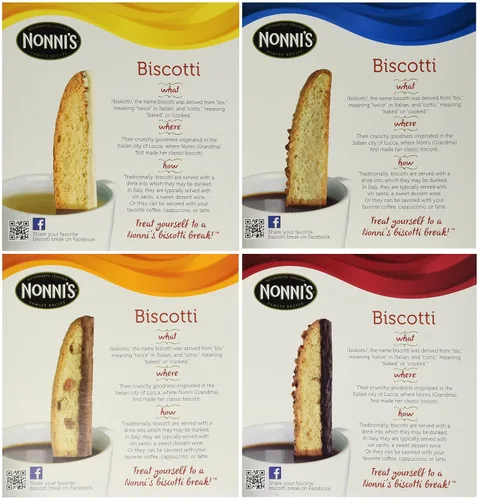 Vista 3 de Nonni's Biscotti - Paquete variado de 4 unidades (Cioccolati, Limone, Originali, Turtle Pecan)