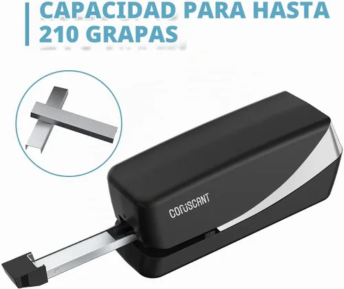 Vista 5 de Coruscant - Engrapadora eléctrica, 25 hojas, sin atascos, engrapadoras Plateado
