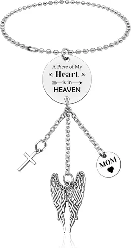 Vista 10 de Regalos conmemorativos para hermanos para mujeres y hombres, accesorios para colgar en el automóvil, regalo de condolencias, regalos conmemorativos