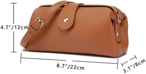 Vista 2 de Langrents - Bolso cruzado de cuero retro hecho a mano para mujer