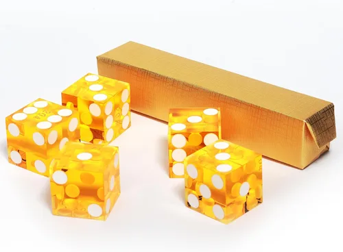 Vista 15 de GSE Games & Sports Expert Juego de dados de casino de grado AAA de 0.748 in estilo Pro Vegas, juego de 5 dados con bordes afilados y números