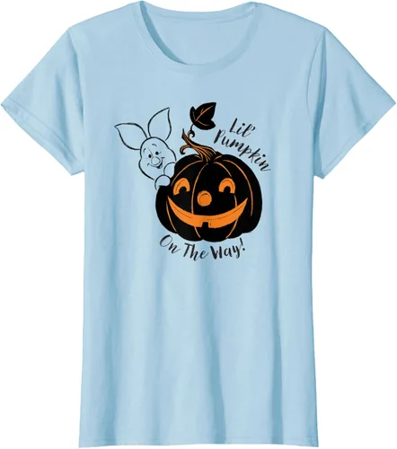 Vista 20 de Disney Camiseta de Halloween Winnie the Pooh Lil' Pumpkin on the Way, Blanco, S