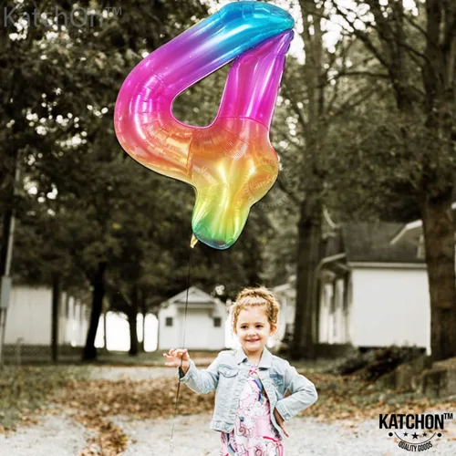 Vista 113 de KatchOn Globo negro del número 1 de 40 pulgadas, globo de feliz cumpleaños Large Mylar Number One Balloon for 1st Birthday Decorations, Foil