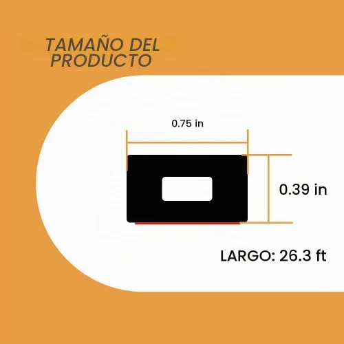 Vista 2 de Tira rectangular de goma de espuma, burlete de goma autoadhesivo, junta de goma para automóvil, barco, puerta de garaje, ventana, maquinaria y más