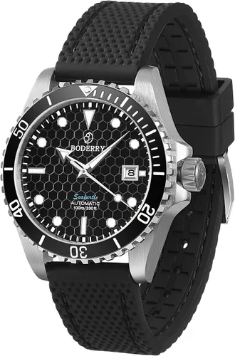 Vista 2 de BODERRY Relojes de buceo automáticos japoneses originales para hombre, caja de titanio con cristal de zafiro, reloj de pulsera mecánico impermeable