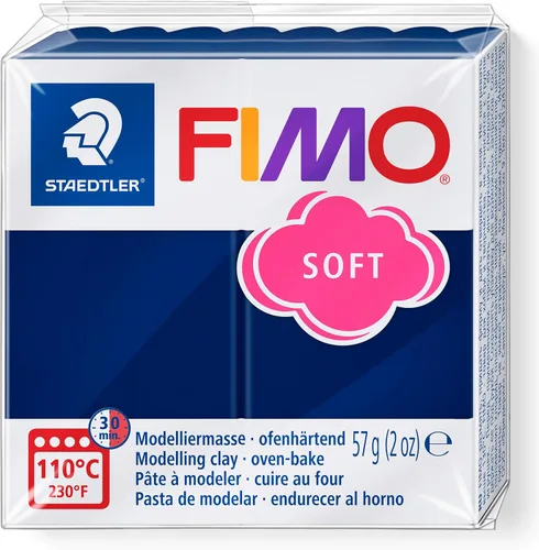 Vista 7 de Staedtler FIMO Effects Arcilla Polimérica - Arcilla para Hornear en Horno para Joyería, Escultura, Azul Translúcido 8020-374