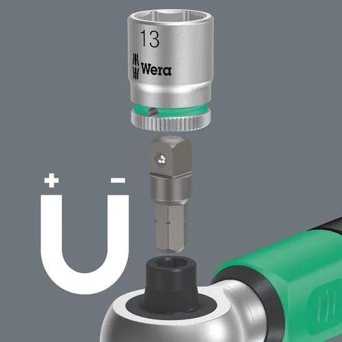 Vista 7 de Wera 05075801001 Llave dinamométrica Safe-Torque A 2 con accionamiento hexagonal de 1/4", 2-12 Nm, Negro Verde