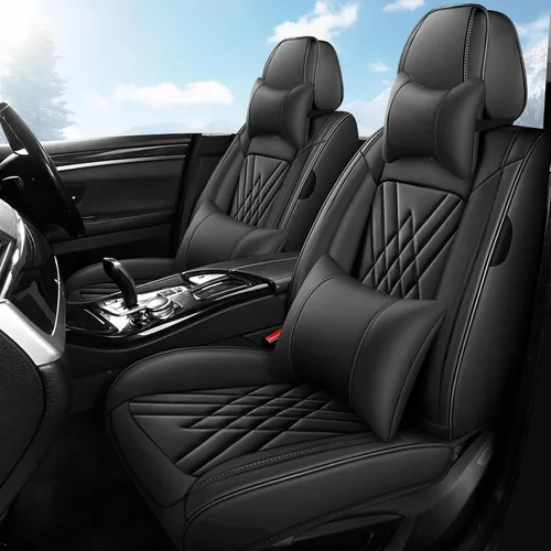 Vista 16 de Fundas de Asientos Compatibles con Toyota Corolla 2015-2026 Funda de Asiento de Automóvil de Cuero, Elegante Impermeable Transpirable Fácil