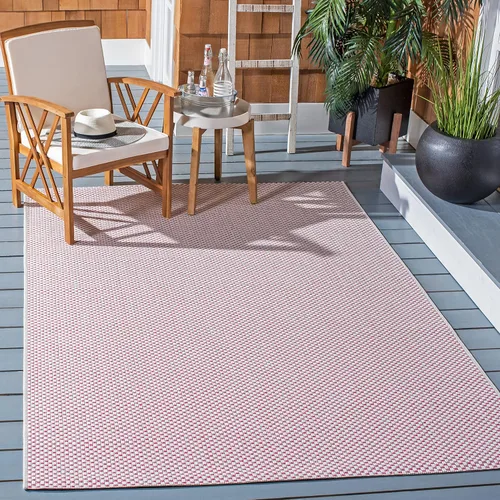 Vista 71 de SAFAVIEH Alfombra Lavable para Exteriores Colección Courtyard - 2'3" x 5', Azul Aqua y Gris, No Desprende Pelusa y Fácil Limpieza, Ideal para Patio