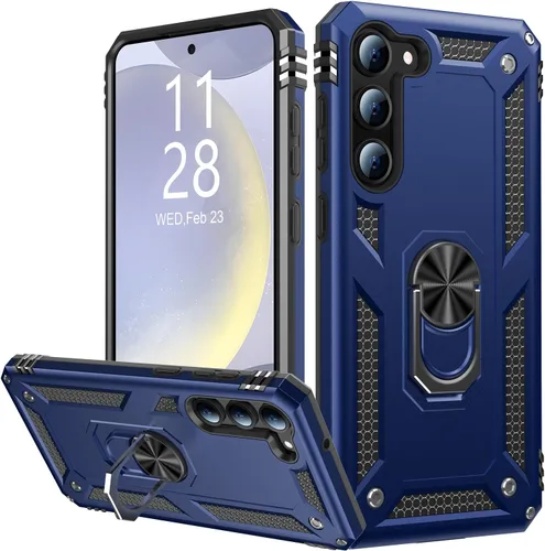 Vista 28 de IKAZZ Funda para Galaxy S21, Grado Militar Resistente a Golpes de Servicio Pesado Cubierta Protectora para Teléfono Pasa Prueba de Caída de 16 pies