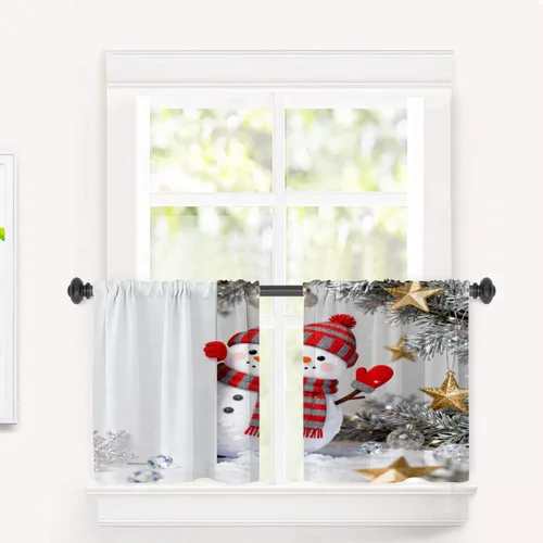 Vista 35 de Cortinas opacas de poliéster multicapa para ventanas de padre e hijo, 2 unidades, 26 x 24 pulgadas