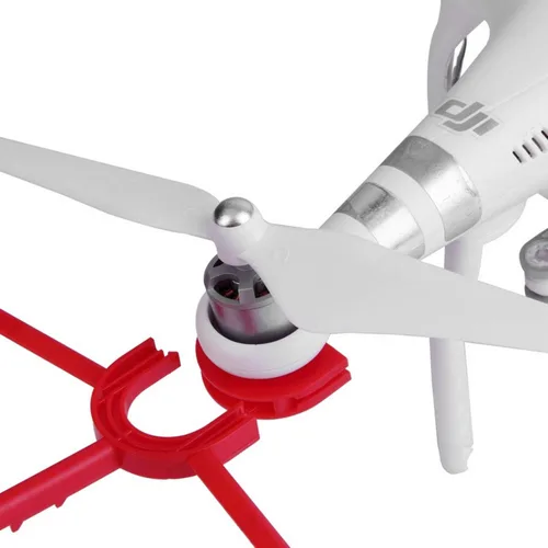 Vista 2 de DGZZI Protector de hélice para Phantom 3, color rojo y blanco