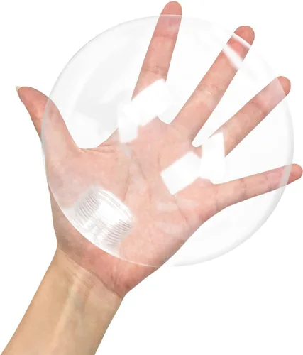 Vista 4 de DOITOOL Pantalla de lámpara de cristal G9 con forma de globo transparente y roscada, cubierta de protección de bombilla de repuesto para techo