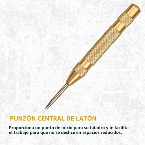Vista 6 de SANDOR Paquete de 2 rotuladores de punta de carburo de tungsteno, bolígrafo de grabado de aluminio con punzón central automático de latón