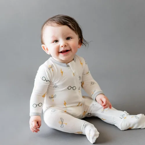 Vista 49 de KYTE BABY Pies unisex con cierre de cremallera, rayón hecho de bambú, 0-24 meses