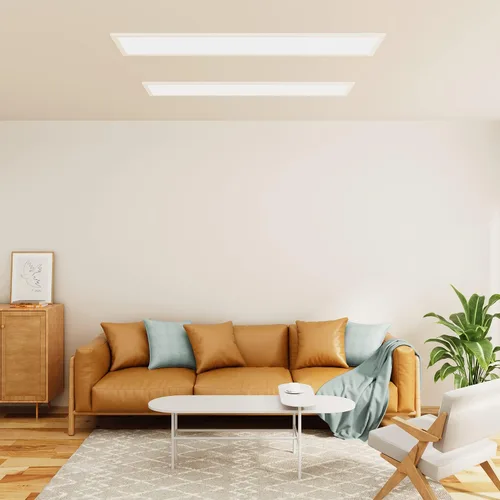 Vista 2 de Magshion Panel de luz LED 1 x 4, luz de techo empotrada regulable 36/40/50W y 3000K/4000K/5000K temperaturas de color seleccionables, lámpara