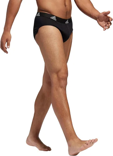 Vista 4 de adidas Ropa interior de algodón elástico para hombre paquete de 3
