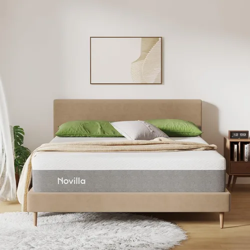 Vista 17 de Novilla Colchón tamaño individual, colchón de espuma viscoelástica de gel de 6 pulgadas para sueño fresco y alivio de presión, tamaño individual