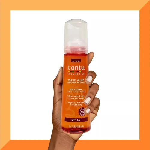 Vista 5 de Cantu Natural Hair Wave Whip Curling Mousse, 8.4 oz