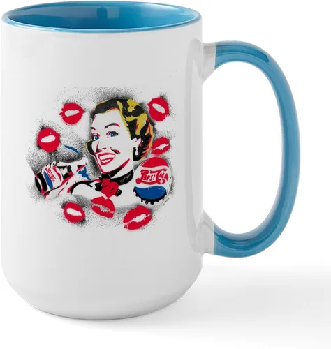 Vista 34 de CafePress Pepsi - Taza de café de cerámica (15.0 fl oz)