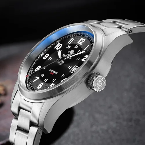 Vista 3 de ADDIESDIVE Relojes automáticos para hombre, acero inoxidable, NH35A, movimiento buceador, 200 M, esfera luminiscente, reloj de vestir analógico