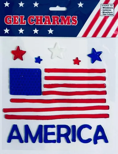 Vista 5 de Pegatinas de gel patriótico americano de Estados Unidos para ventanas, suministros de fiesta, decoraciones de vidrio de espejo para ventanas