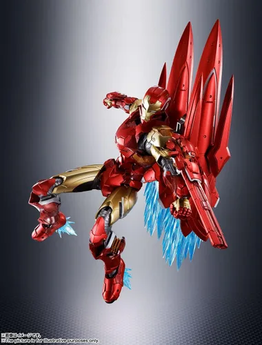 Vista 10 de TAMASHII NATIONS - Tech-On Avengers - Figura de acción de Iron Man, Bandai Spirits S.H.Figuarts