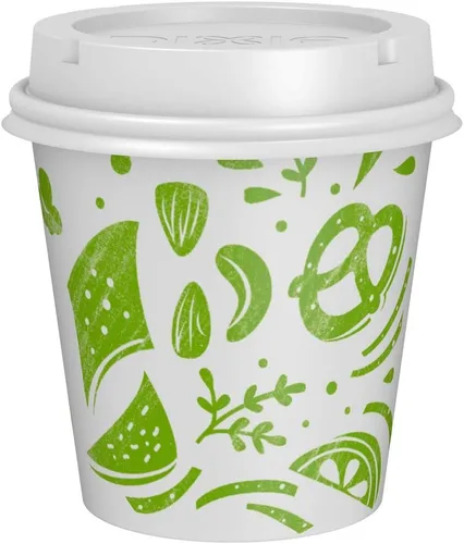Vista 6 de Dixie To Go Snack Cups con tapas, tamaño de viaje de 10 onzas, 24 vasos de papel desechables