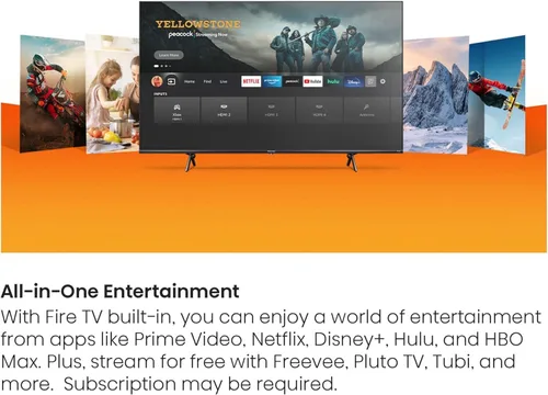 Vista 10 de Hisense - Smart Fire TV, ULED 4K UHD, Serie U6HF de 50", 50U6HF, 2025, control remoto por voz con Alexa, QLED, atenuación local de matriz completa