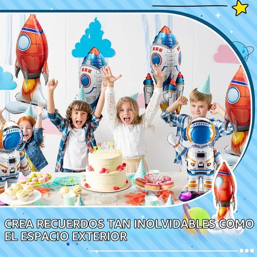 Vista 7 de RoundFunny - 8 globos de aluminio para el espacio exterior, astronauta