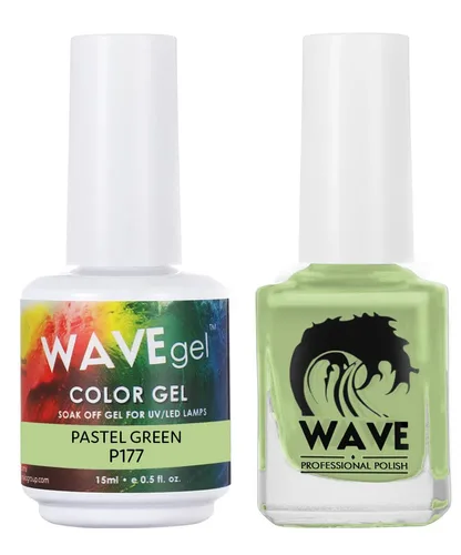Vista 127 de WAVEGEL - Juego dúo de gel y esmalte de uñas a juego - Colección Simplicity - #P109 Blizzard I 0.5 onzas