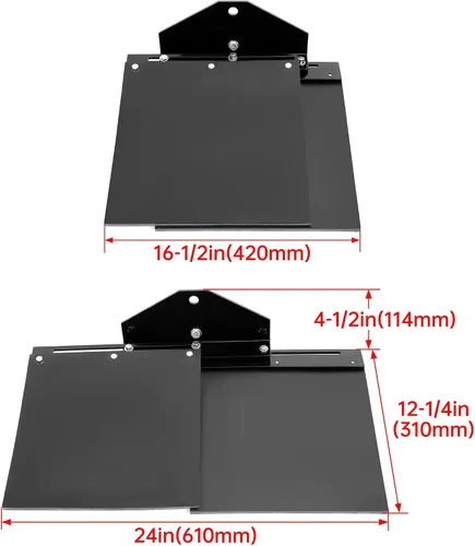 Vista 3 de KUAFU Kit universal de pelacésped con enganche integrado compatible con cortacésped Zero Turns, tractores de césped de jardín ajustables