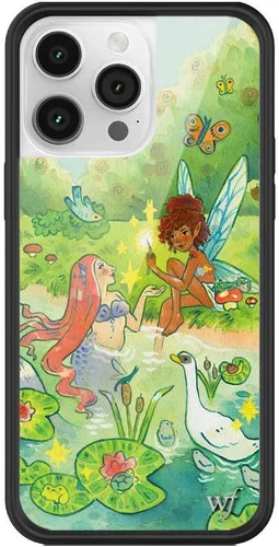 Vista 32 de Wildflower Fundas - Compatible con iPhone 14 Pro Max Protector negro parachoques, certificado de prueba de caídas de 6.5 pies, pequeña empresa