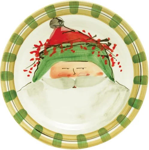 Vista 3 de VIETRI Old St. Nick - Juego de 4 platos llanos surtidos