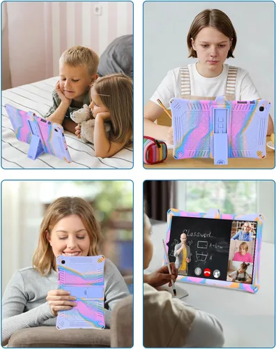 Vista 7 de DETUOSI Funda de silicona para Samsung Tab S6 Lite de 10,4 pulgadas