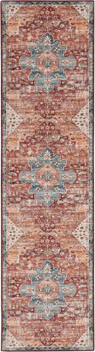 Vista 25 de Linon The Anywhere - Alfombra lavable Wesley marfil/amarillo, 5 x 7 pies Wesley Marfil y Amarillo