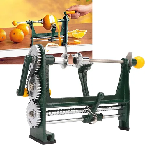 Vista 3 de Pelador de manzana del acero inoxidable, pelado rápido de la máquina del pelador de la fruta para la pera, naranja, manzana