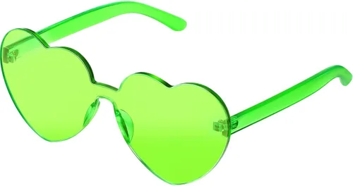 Vista 18 de Maxdot Heart Shaped Sunglasses for Women Transparente
