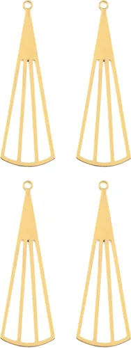 Vista 10 de John Bead Beadwork Findings - Colgante dorado (3 unidades)