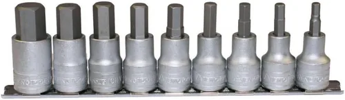 Vista 10 de Teng Tools Enchufe hexagonal de cromo vanadio métrico de 1/2 pulgada de 0.197 in Herramienta mecánica Herramienta de mano - M121505-C