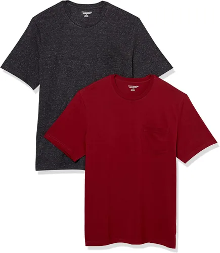 Vista 11 de Amazon Essentials Men's Short-Sleeve Crewneck Pocket T-Shirts, Pack of 2